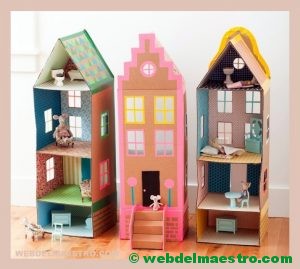 como hacer una casa de carton-variantes
