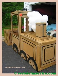 locomotora de cartón