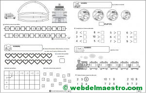 Fichas Infantil 5 años - Serie 10-