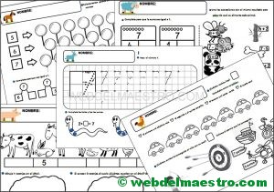 Fichas Infantil 5 años-Serie 7-