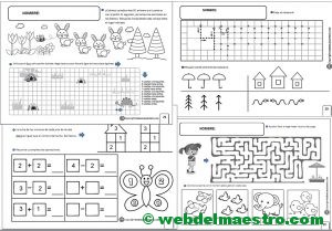 Fichas Infantil 5 años para imprimir--