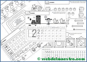 Fichas infantil 5 años para imprimir (II)