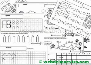 Fichas infantil 5 años para imprimir- Octava serie-