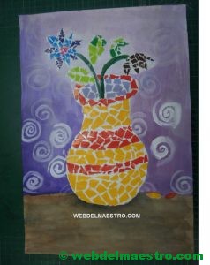 Collage con acuarela-II