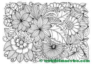Dibujo de flores para colorear 5