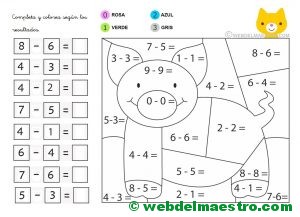 Ejercicios de restas -6