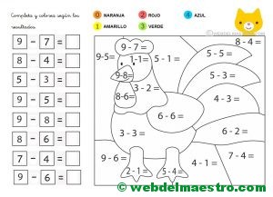 Ejercicios de restas -7