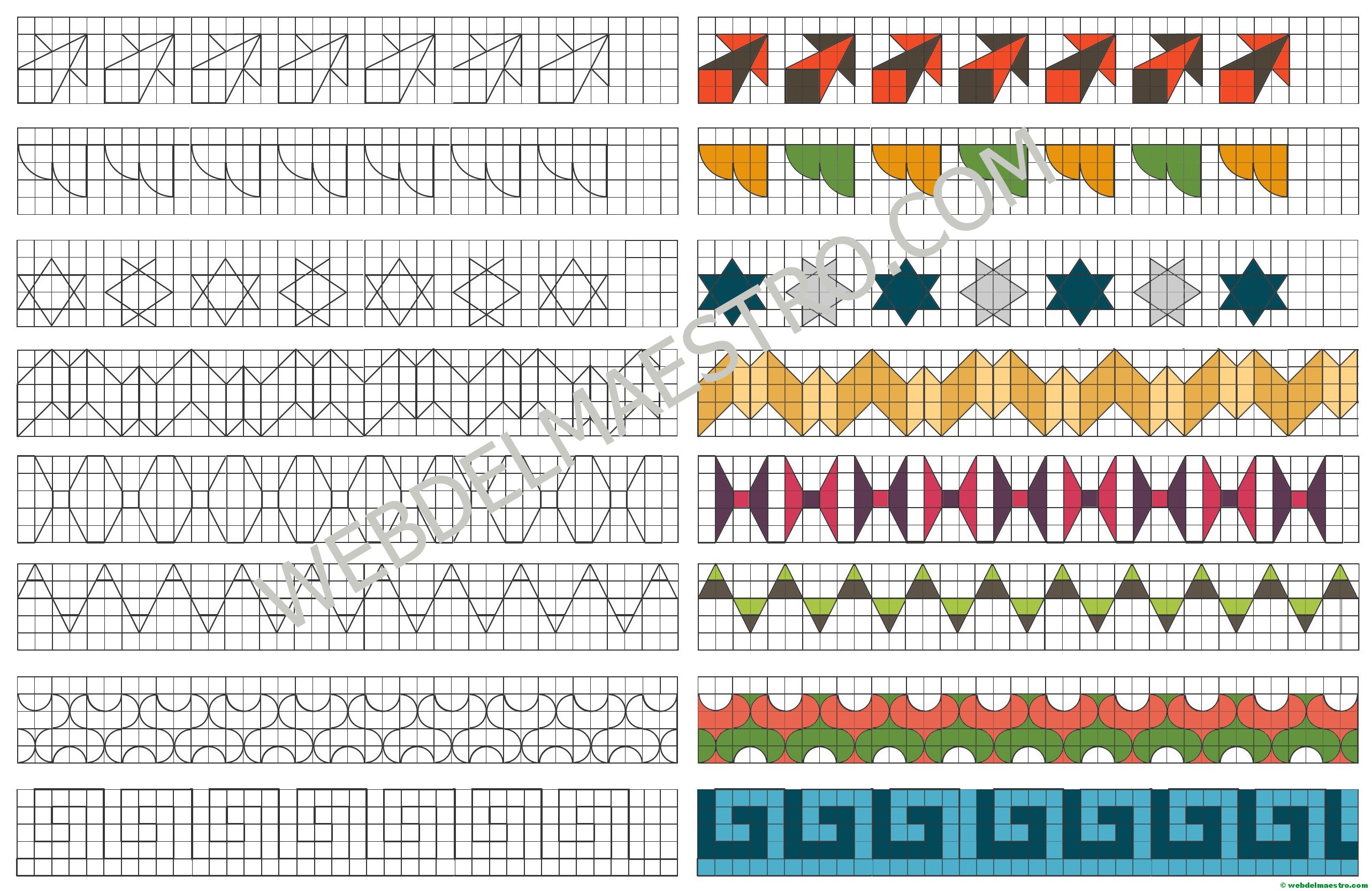 Dibujos de cenefas (II)