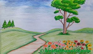 Paisaje dibujo nº 9