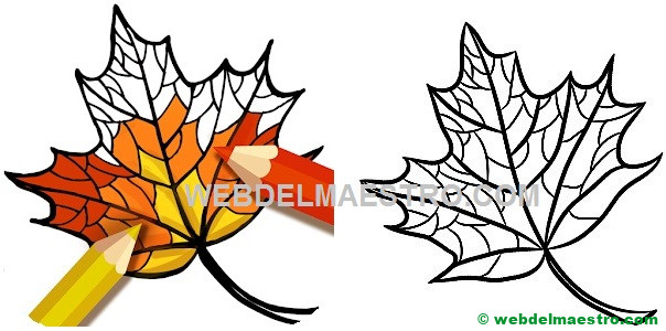 Dibujos del otoño para colorear