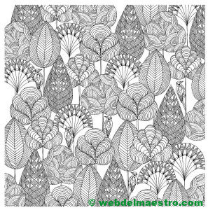 dibujo de hojas para colorear-