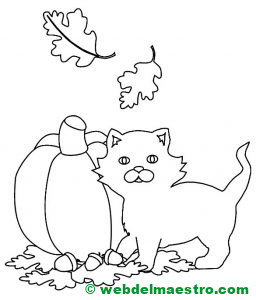 dibujo otoño infantil-