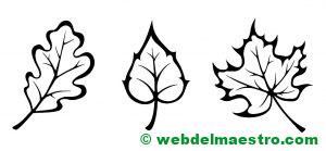 hojas de otoño para imprimir-