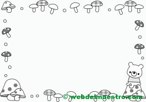 marco de otoño para imprimir