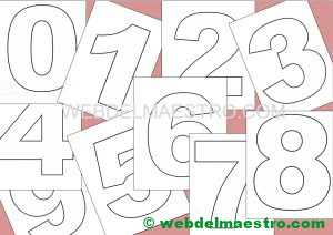 numeros para imprimir- tamaño mediano