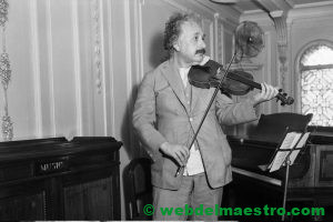 Albert Einstein en su faceta de músico