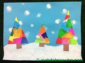 abetos con papel seda