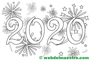 10. IMAGEN 2020 para colorear