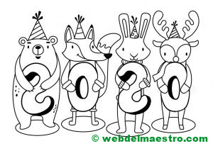 8. Dibujo de 2020 infantil