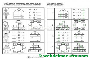 Ficha nº 6 de calculo mental