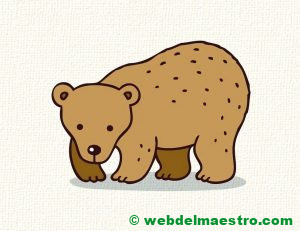 Dibujo de oso para niños