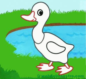 Pato dibujo infantil