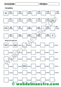 Series numéricas 2 primaria