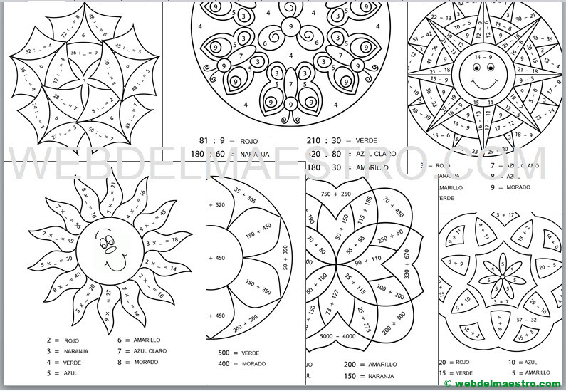 Ejercicios de matemáticas – Segundo de Primaria