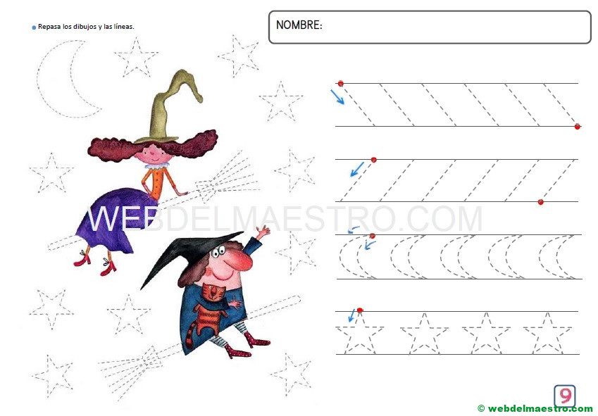 Grafomotricidad 4 años para imprimir