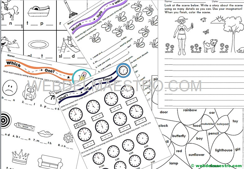 Actividades en inglés con soluciones