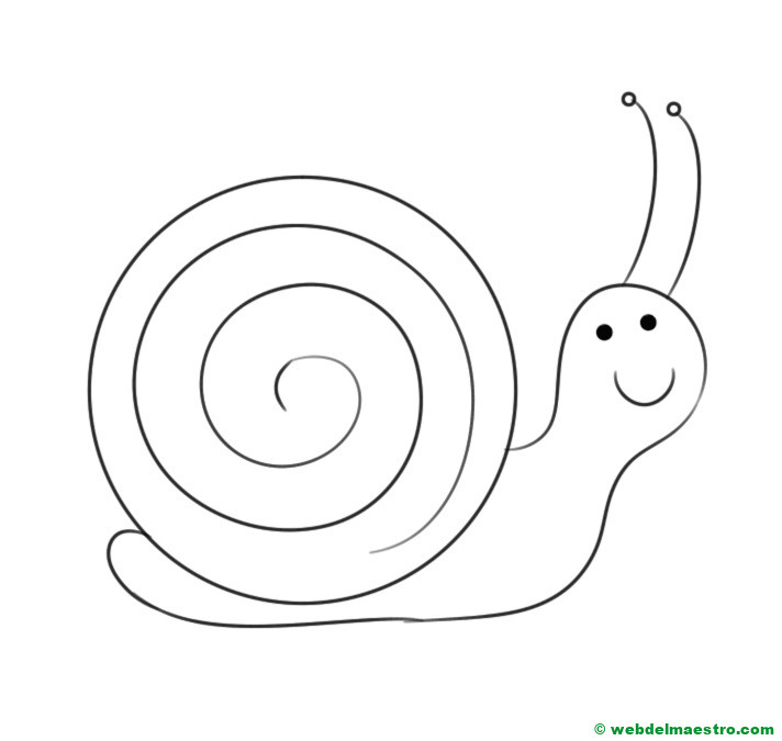 Dibujo de caracol