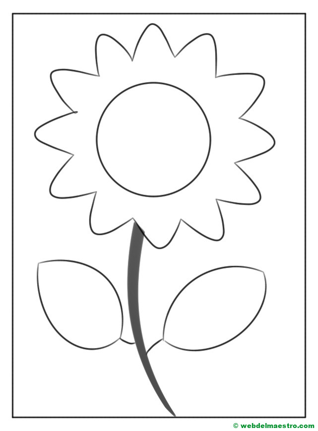 Dibujo de girasol