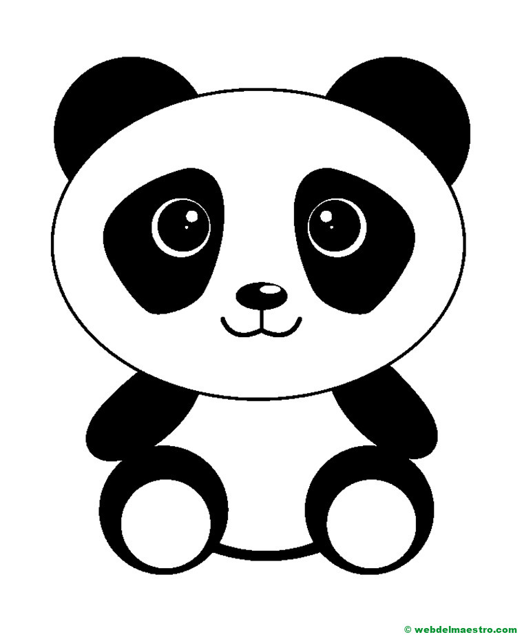 Dibujo de oso panda