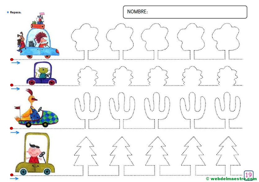 Grafomotricidad para niños de 4 años-