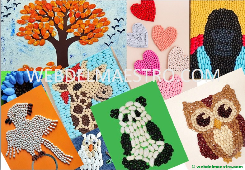 Manualidades con legumbres para niños