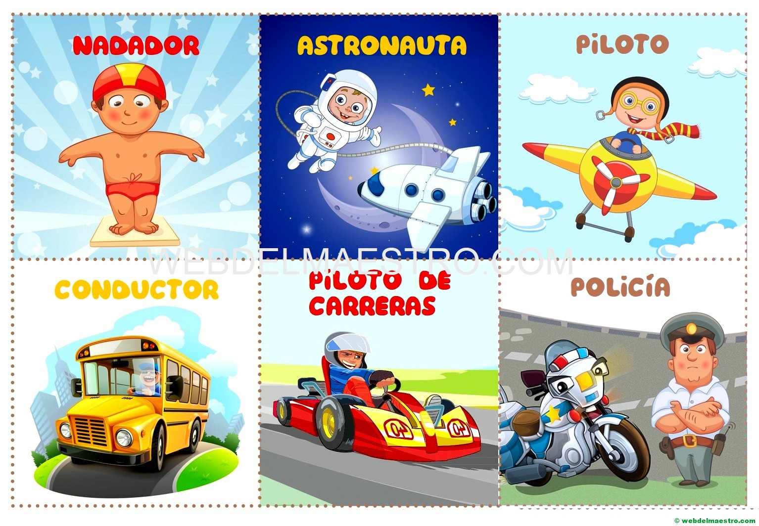 Dibujos de profesiones