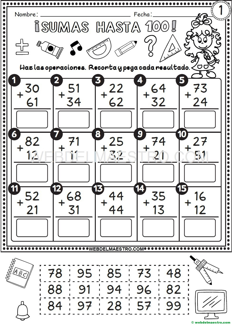 Ficha nº 1 de sumas