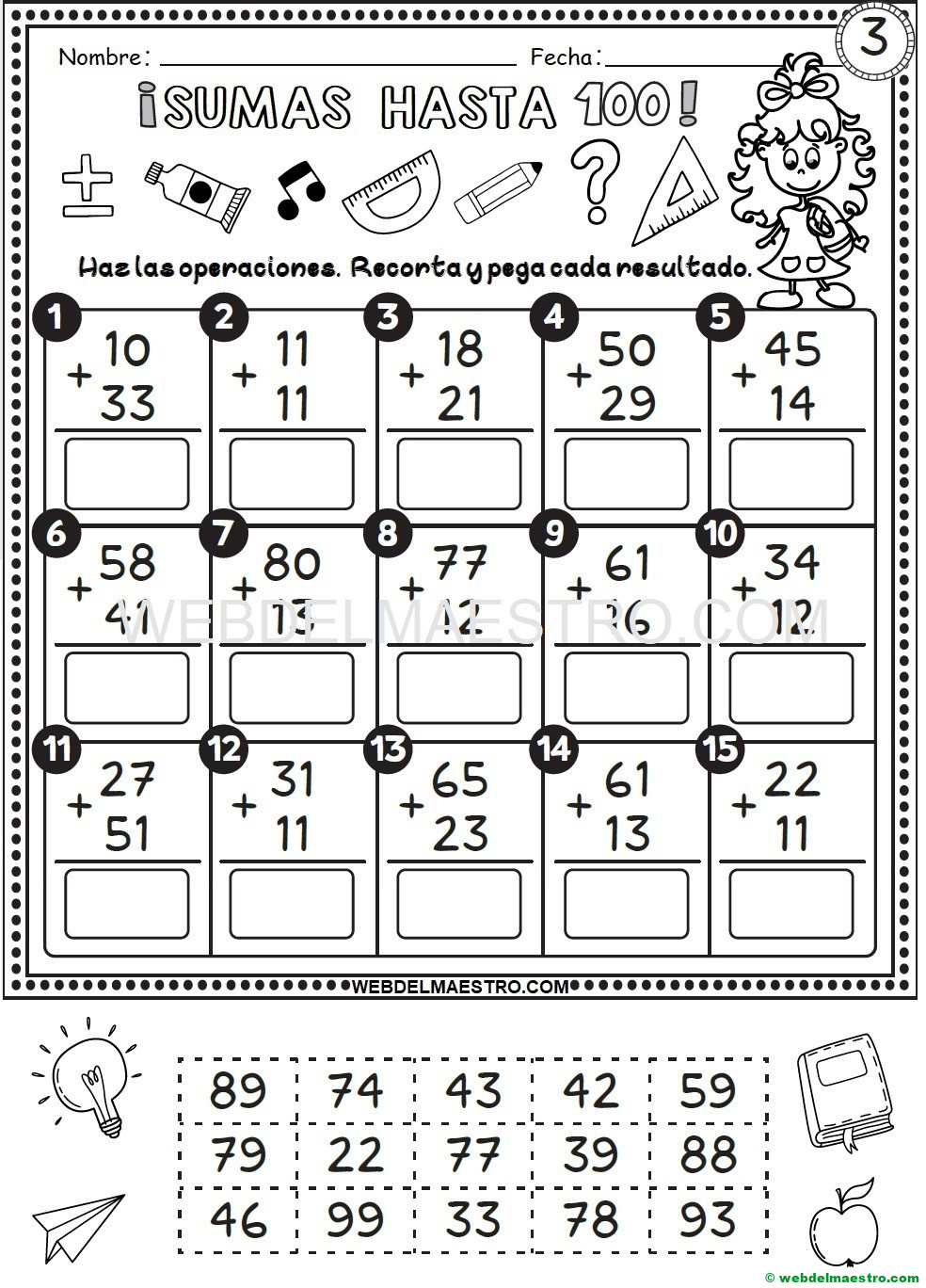 Ficha nº 3 de sumas