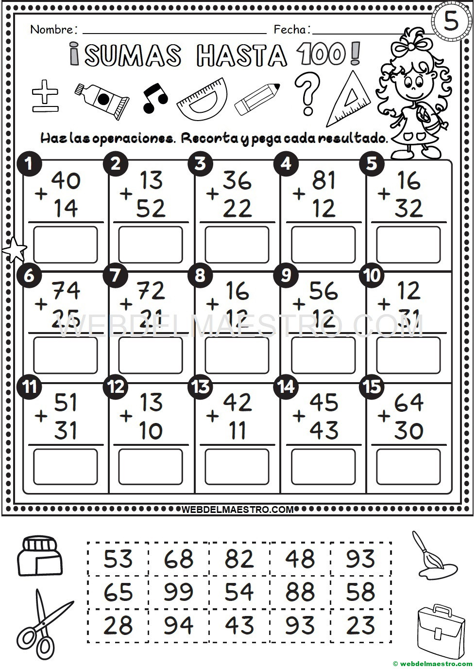 Ficha nº 5 de sumas