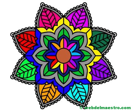 mandala coloreado