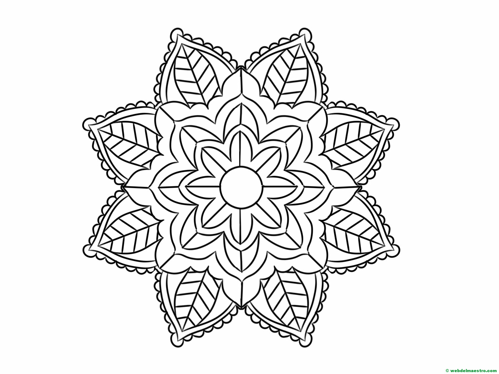 mandala para colorear nº 3