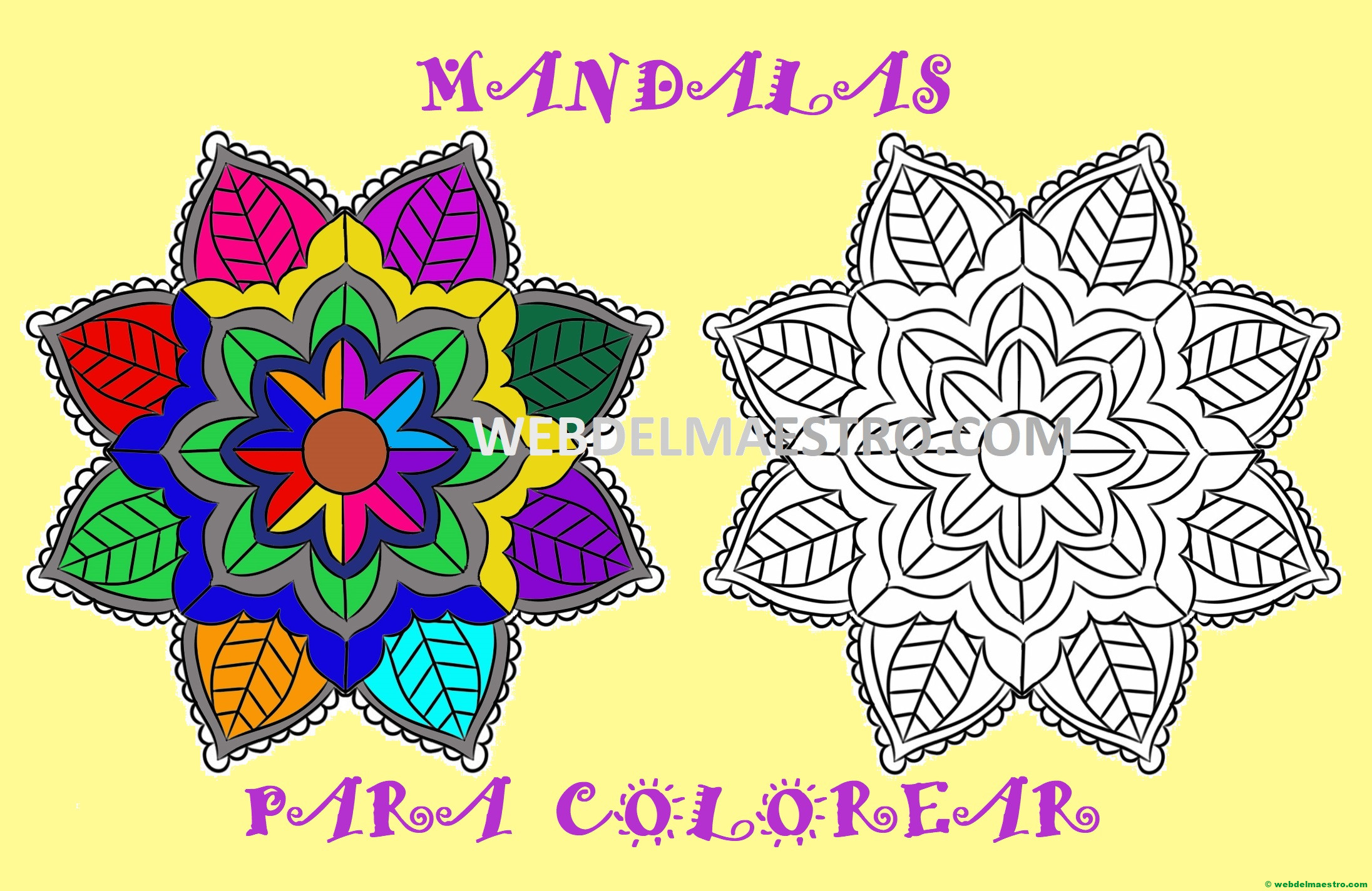 Mandala para colorear