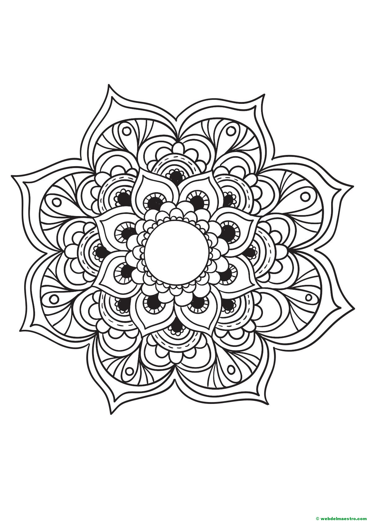 mandala para pintar 10