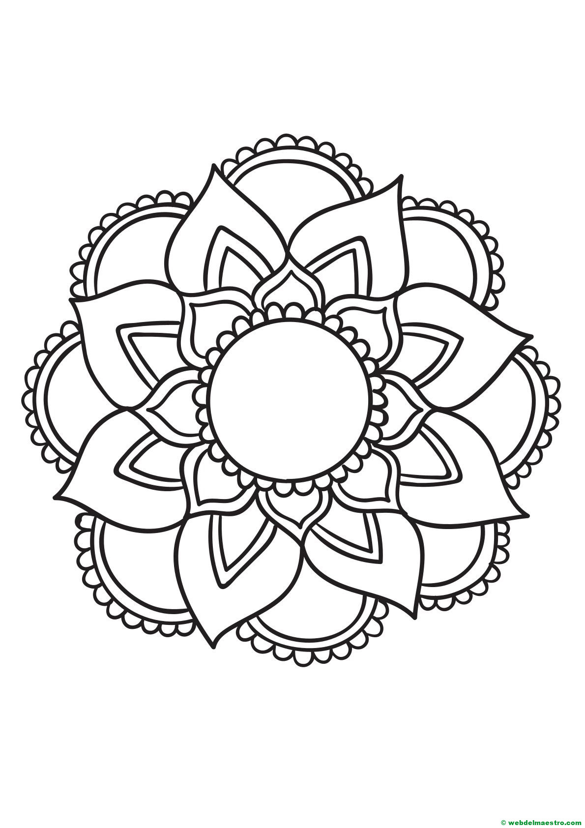 mandala para pintar 7