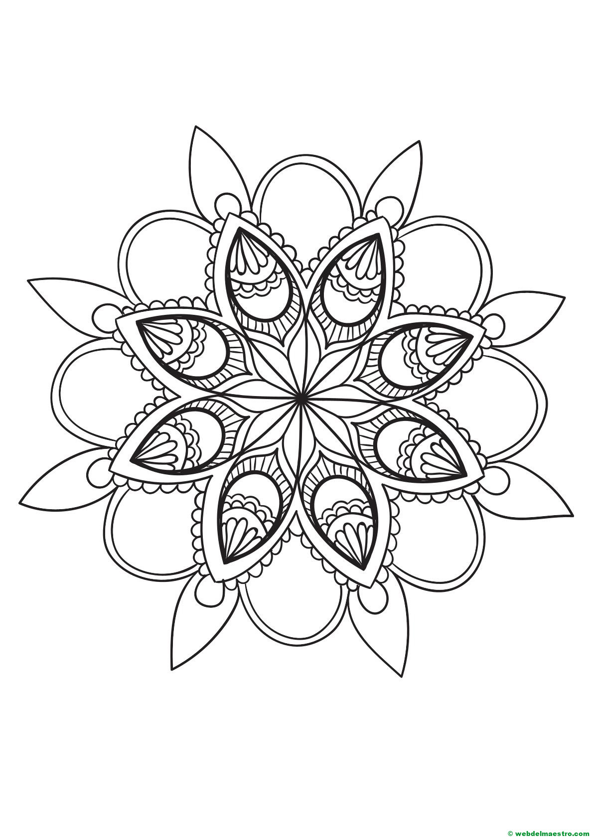 mandala para pintar 8