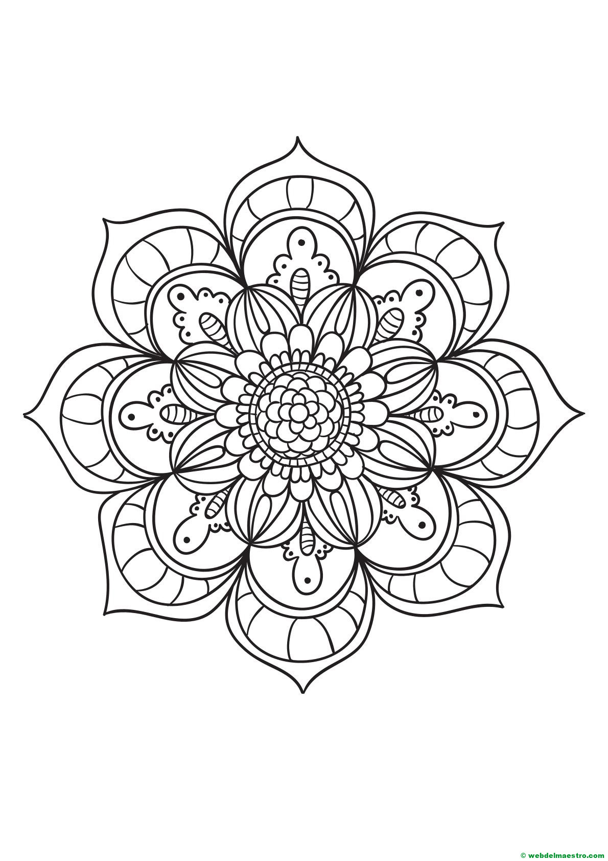 mandala para pintar 9