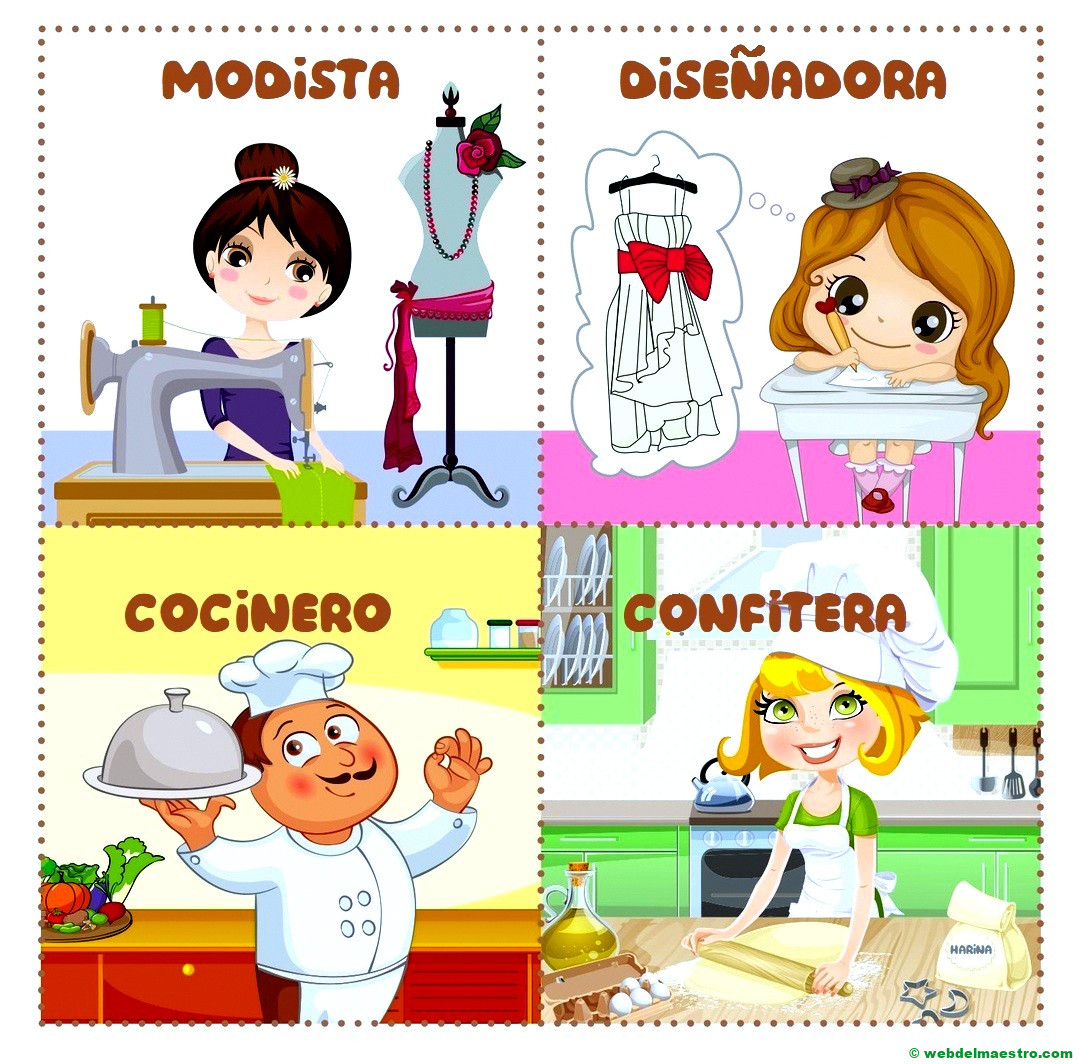 modista-diseñadora-cocinero-confitera