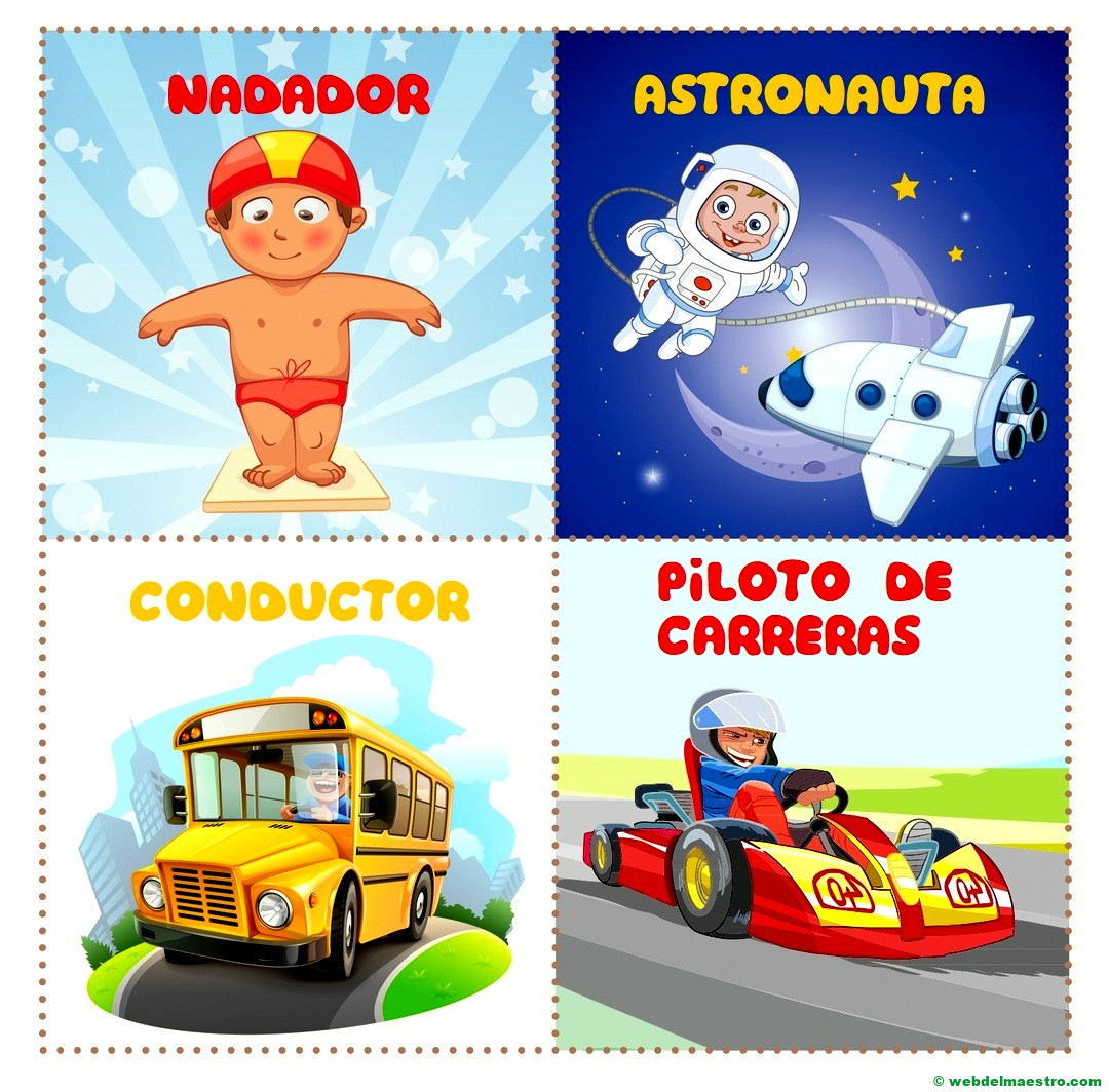 nadador-astronauta-conductor-piloto de carreras
