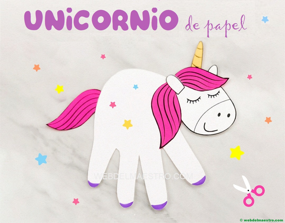 Unicornio de papel
