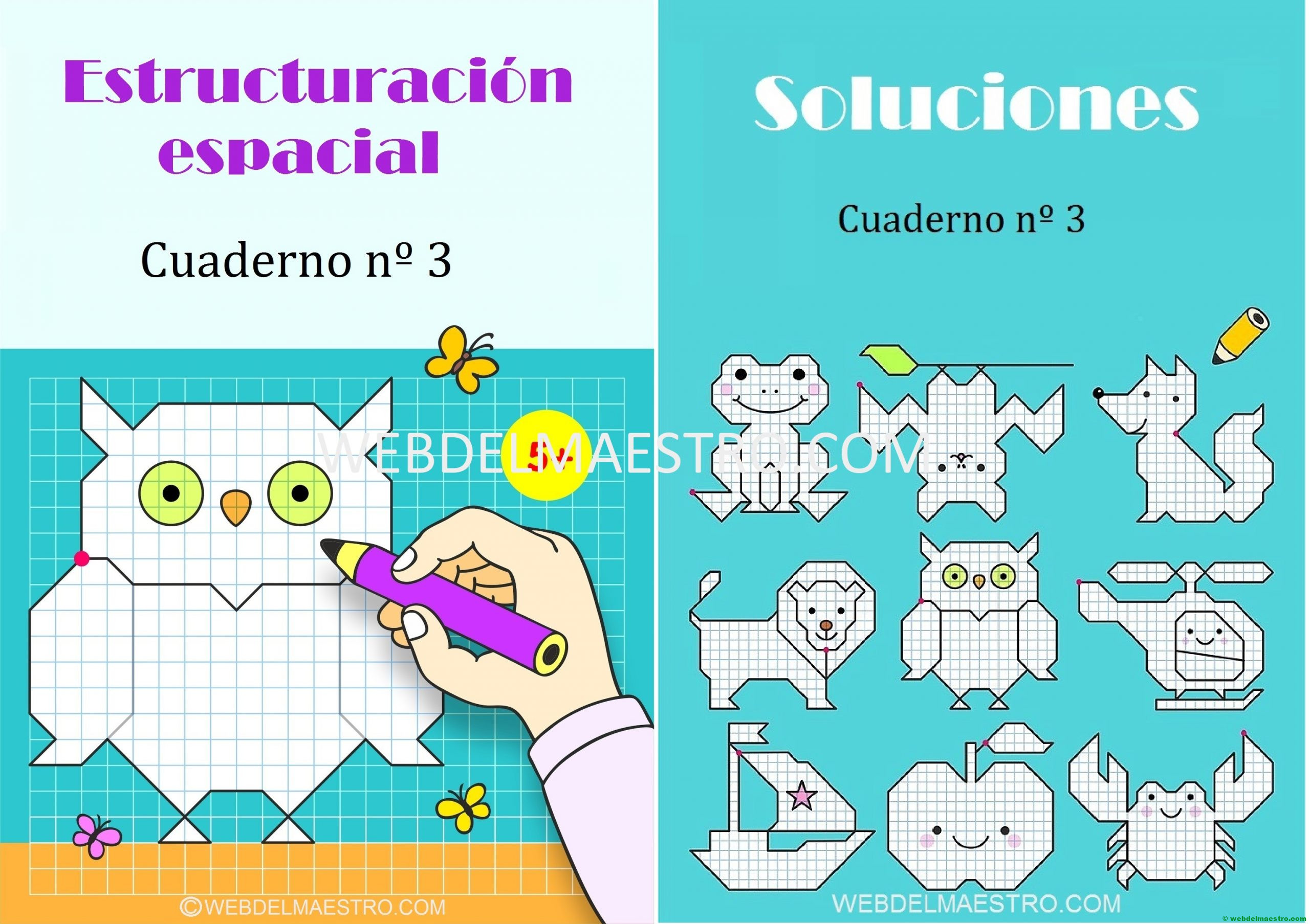 Actividades de estructuración espacial – Cuaderno nº 3